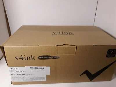 V4INK 2PK Compatible 12A Toner for HP Q2612A 1010 1012 3015 Canon D420 D450 D480 - Image 1 of 4