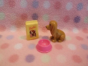 Barbie Doll Pet Dog Food & Dish Bowl Accessory Set! Mattel New! - Picture 1 of 2