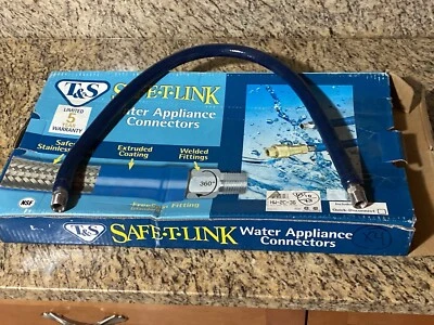 T&S Brass HW-2C-36 36" Safe-T-Link Water Appliance Connector w/ 1/2" Male NPT - Image 1 of 3