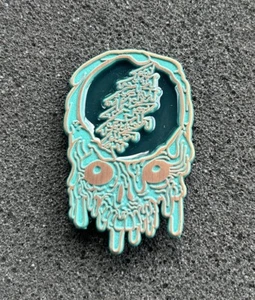 Antique Copper Variant Stealie Grateful Dead Steal Your Face Melt Art Pin #d /50 - Picture 1 of 4
