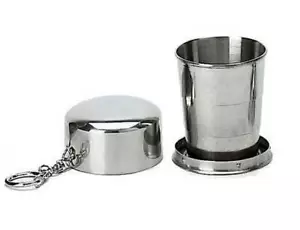 Stainless Steel Travel Folding Cup Portable Retractable Telescopic Collapsible