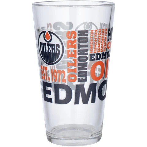 Edmonton Oilers 16oz. Team Spirit Pint Glass Cover