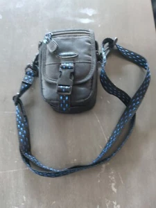 Samsonite Journey Small Camera Pouch 803BK Photo Carry Bag with Strap Black Blue - Picture 1 of 5