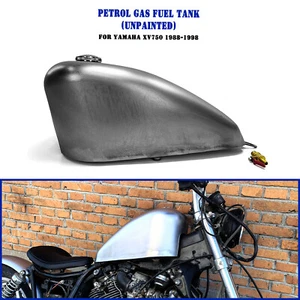 10L Motorcycle Petrol Gas Fuel Tank For Yamaha XV750 1988-1998 XV1100 with Cap - Picture 1 of 12