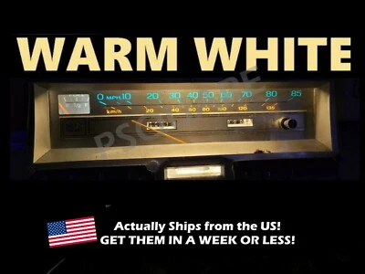 Gauge Cluster LED Bulbs Warm White For Lincoln 1978 1979 Continental Town Car - Image 1 of 3