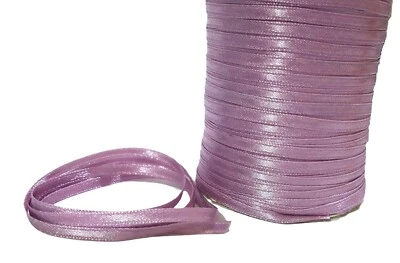 1/8" / 3.5mm (near 4mm)  20-100y Dusty Light Purple Satin Ribbon Double Faced S3 - Image 1 of 4