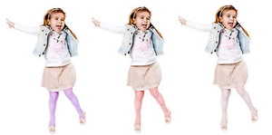 Girls Tights By Sentelegri "ZOSIA" 20 Denier , Pattern , Age 2-11 - Picture 1 of 4