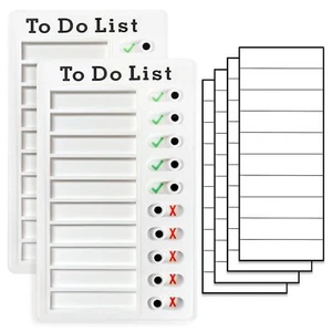 2 Pieces Chore Chart for Adults to do List My Chores Checklist Task Board Sli... - Picture 1 of 6