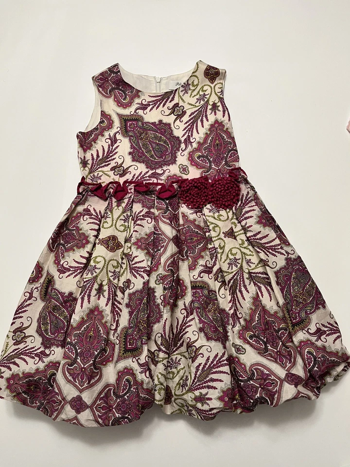 Pili Carrera Puffy Dress Sleeveless Dress Girls Size 5 - Image 1 of 4