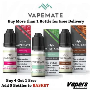 Vapemate Classic - 5050 - High to Low Nic - Buy 4 Get 1 Free & Free Postage - Picture 1 of 31