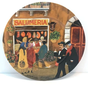 Guy Buffet Tuscan Storefronts Dinner Plate Salumeria Williams Sonoma Germany - Picture 1 of 11