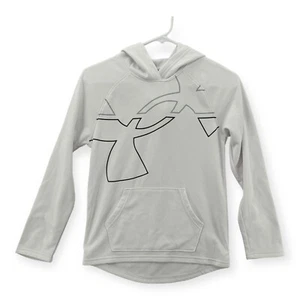 Under Armour Hoodie Youth Size Medium Coldgear Sweatshirt White - Picture 1 of 6