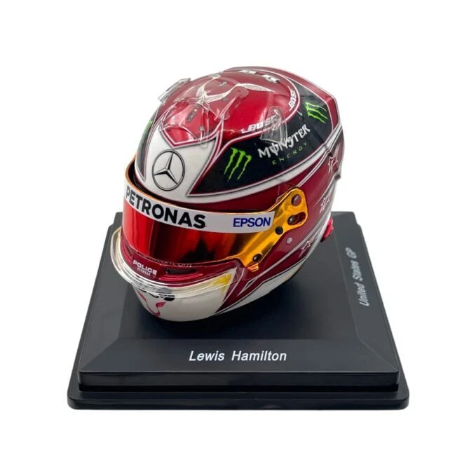 Mini Helmet Spark 1/5 Lewis Hamilton United States GP World Championship 2019 - Immagine 1 di 4