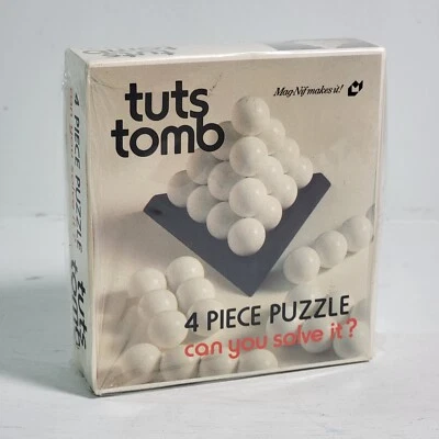 Vintage 1972 Tuts Tomb Magnif 3D Pyramid Toy Solve Puzzle Game New Sealed Rare! - Image 1 of 4