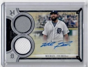 Tarjeta automática Topps Triple Threads Michael Fulmer 2018 doble camiseta/199 Tigers - Imagen 1 de 2