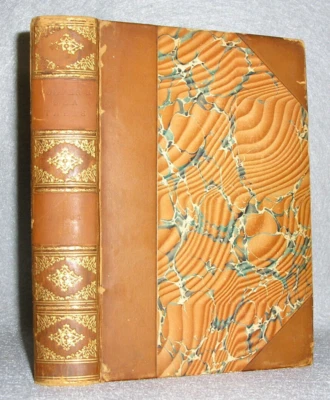 Antique Decorative Leather Book James Fenimore Cooper The Pilot Tale of Sea 1900 Foto 1 de 4