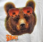 IBC 2023 Palm Springs Grizzly Bear With SunGlasses T Shirt 100% Cotton Size 2XL 