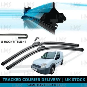 For Ford Transit Connect 2002-13 Front Windscreen 22" 20" Flat Aero Wiper Blades - Picture 1 of 8