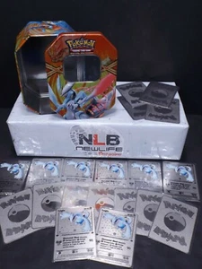 20 tarjetas de metal plateado de Pokémon 1a edición de Lugia con estuche de hojalata - Imagen 1 de 7
