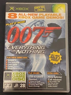 007 EVERYTHING OR NOTHING xbox Official DEMO #28 WRATH UNLEASHED links 04 CARVE - Image 1 of 4