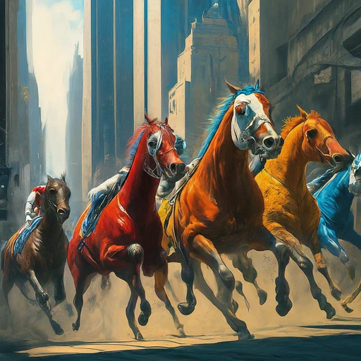 Carreras de caballos de Nueva York Foto 1 de 1