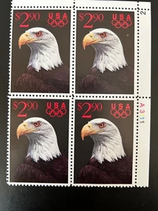 US Stamps SC# 2540 Bald Eagle $2.90 PB MNH 1991 - Picture 1 of 1