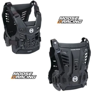 2025 Moose Racing Synapse Lite Roost Gard Black Chest Protector MX Motocross - Picture 1 of 3