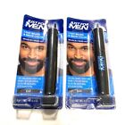 Lot of 2 BLACK Just for Men 1-Day Beard & Brow Color Temporary Color Beard