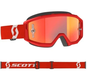 MASCHERA MASCHERINA MX CROSS SCOTT MX GOGGLE PRIMAL RED WHITE SPECCHIO ORG - Foto 1 di 1