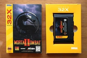 Mortal Kombat II Sega Genesis 32X *NM* OEM Cart, Box CIB No Manual 1994 - Picture 1 of 16