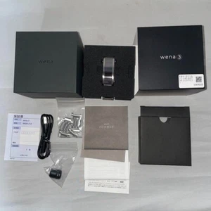 Unused SONY wena 3 Smart Watch WNW-B21A/S Silver Bluetooth iOS Android - Picture 1 of 2