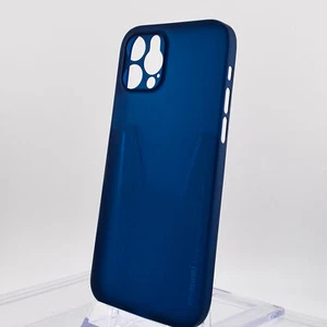iPhone 12 & 12 Pro Slim Flexibile Cell Phone Case Lightweight Basic Blue NEW - Picture 1 of 4