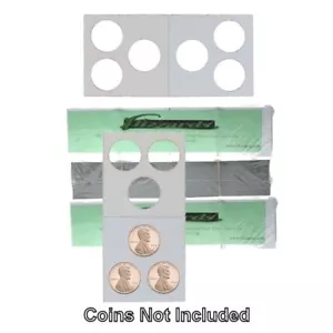 3 fori - Penny/Cent Guardhouse 2x2 Mylar/cartone lancette monete, confezione da 300 - Foto 1 di 3