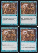 MTG: TELEPATHIC SPIES Urza's Destiny COMMON; played, Excellent condition x4