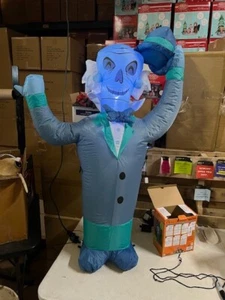 Ezra Inflatable Haunted Mansion Hitchhiking Ghosts Disney Halloween Decor 2A - Picture 1 of 2