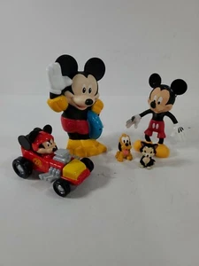 Disney Mickey Mouse Figura Juguetes Mickey-Mickey en coche-Pequeño Mickey-Plutón y Gato  - Imagen 1 de 9