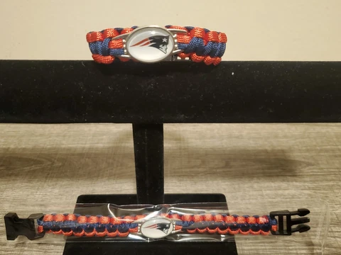 2/$15. New England Patriots NFL Paracord Bracelets Cover