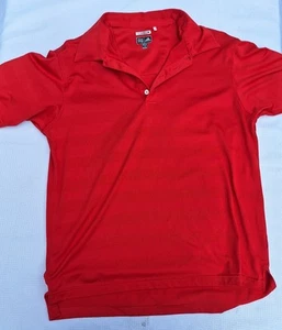 Adidas Climacool Mens Red Short Sleeve T-shirt Polo Size M - Picture 1 of 5