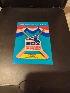 1989 Fleer Chicago White Sox #NNO Team Stickers Chicago White Sox - Picture 1 of 2