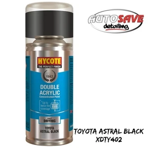 Hycote - Toyota Astral Black Spray Paint - 150ml XDTY402 Aerosol - Picture 1 of 1