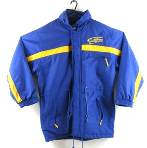 Subaru Rally Team Australia Jacket M Fleece Lined Hidden Hood Full Zip VGC - Picture 1 of 12