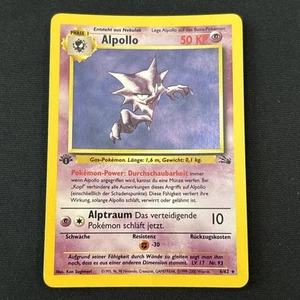 Tarjeta Pokémon Alpollo - 6/62 - Holo 1ª Edición - Estado Casi Nuevo - Imagen 1 de 11