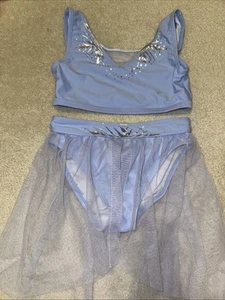 Disney Store Girls Frozen 2 Piece Swimsuit Size 7/8 - Picture 1 of 7