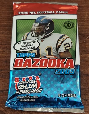 2005 Topps Bazooka NFL Football Sealed Unopened HOBBY Pack MULTIPLE AVAILABLE - Image 1 of 3