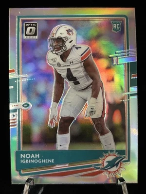 2020 Donruss Optic #111 Noah Igbinoghene Silver Holo Rookie RC Miami Dolphins - Image 1 of 2