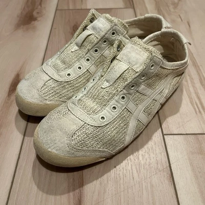 Tênis Onitsuka Tiger Woven México 66 Feminino Tamanho 6.5 - Off-White  - Imagem 1 de 4
