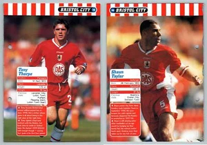 Tony Thorpe / Shaun Taylor - Bristol #14 Football Magic 1998-9 Fact File Page - Picture 1 of 1