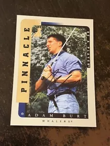 ADAM BURT auto 1996-97 Pinnacle Be A Player SILVER Whalers - Picture 1 of 2