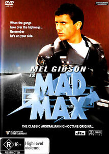 Mad Max DVD 1979 - Rare Mel Gibson Movie R18+ REGION 4 Action / Adventure