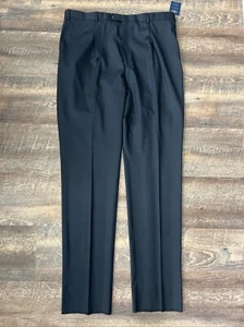 Hart Schaffner Marx Chicago Pant Performance Traveler Charcoal Gray 44L Pleated - Picture 1 of 8